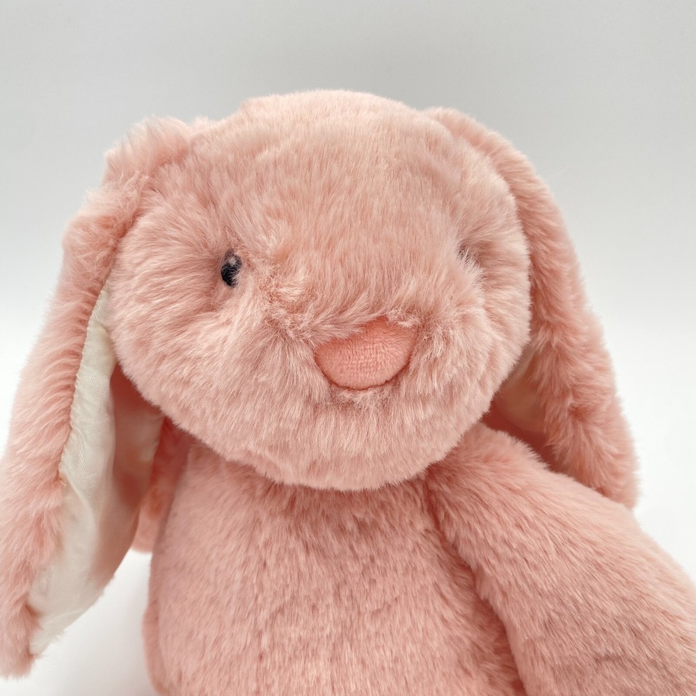 Spark Create Imagine Pink Bunny Rabbit Plush Stuffed Animal Toy Rattle Baby Soft - Picture 3 of 11